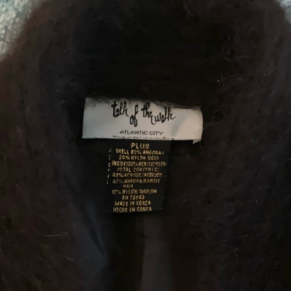 VNTG Angora Mobwife Fuzzy Open Front Coat - Picture 5 of 16